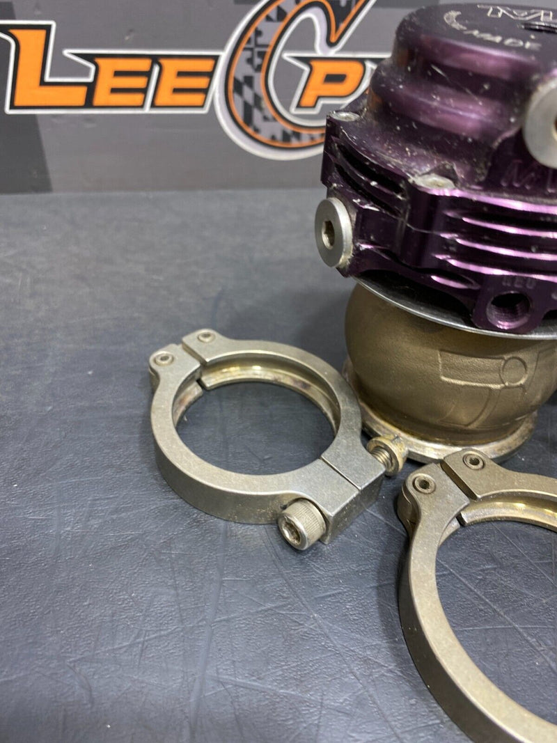 2008 EVOLUTION X EVO 10 TIAL 38MM MVS WASTEGATE PURPLE WITH CLAMPS AND INLET