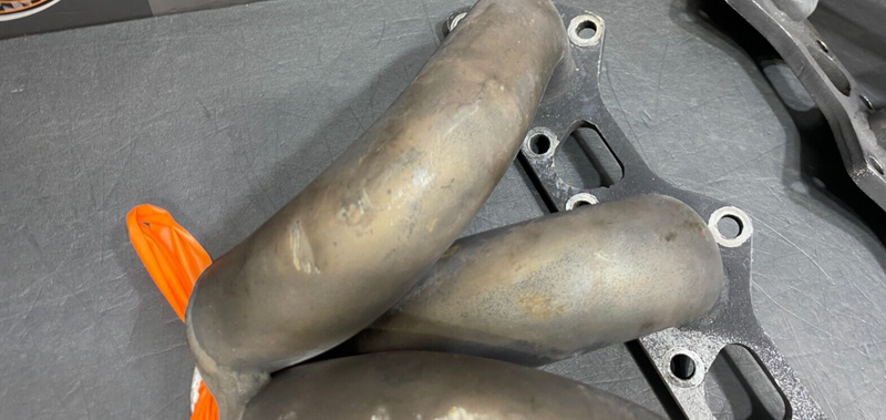 2007 PORSCHE 911 TURBO 997.1 OEM AWE HEADER TURBO EXHAUST MANIFOLD USED **READ**