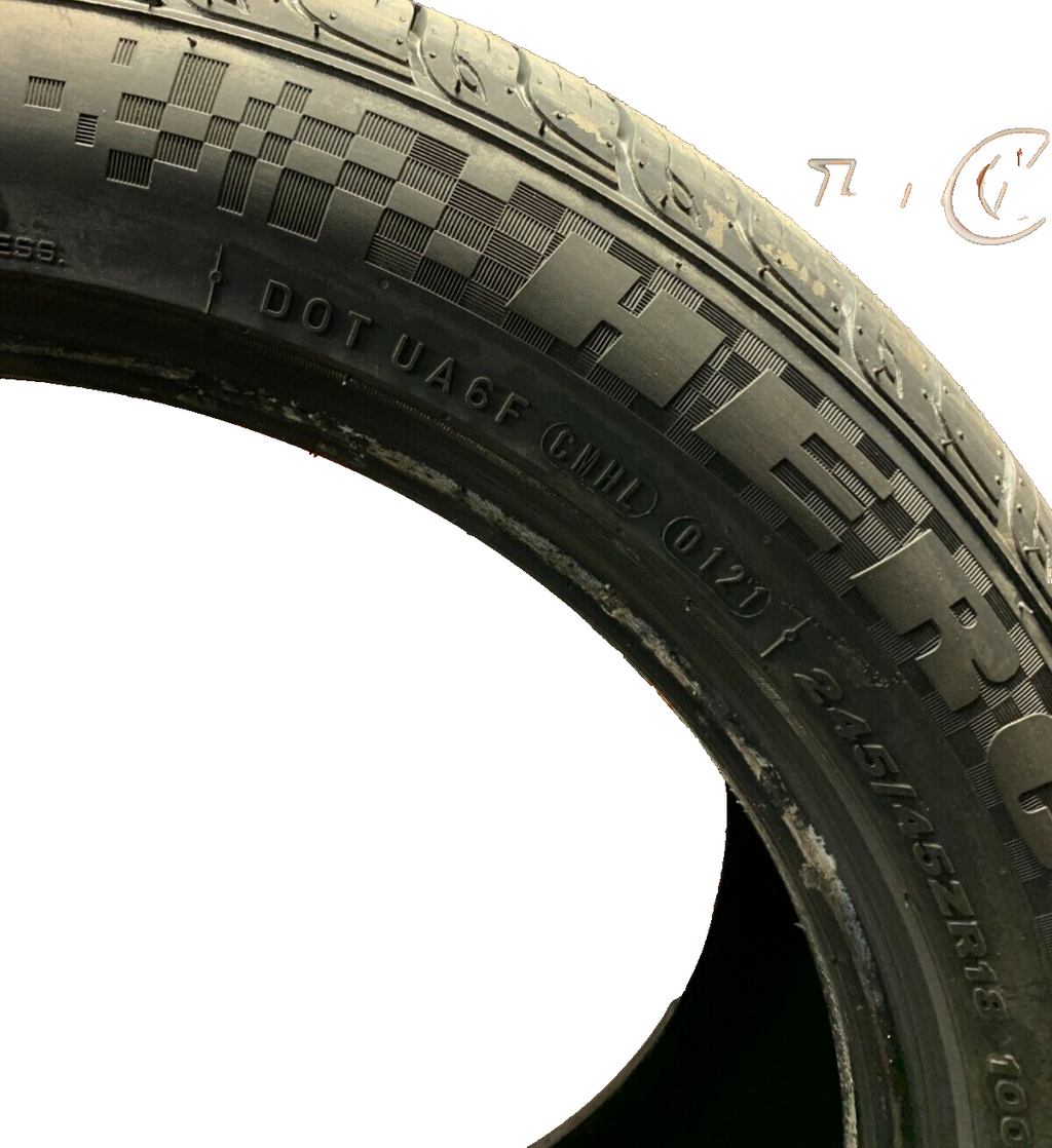 HERCULES RAPTIS R-15 245/45/18 USED TIRE (ONE) 1 10/32