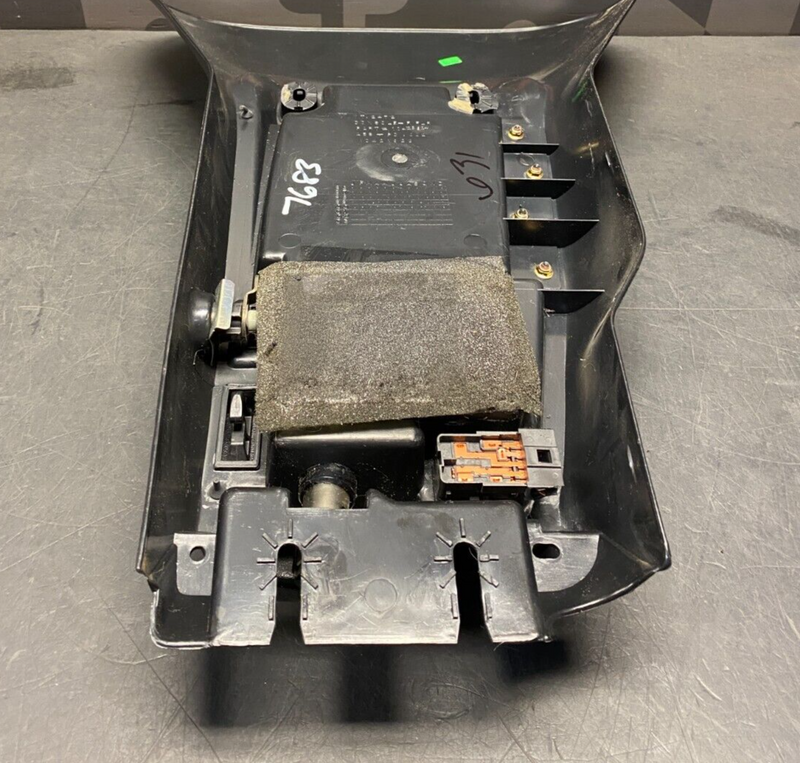 2001 CORVETTE C5 Z06 OEM BLACK LEATHER CENTER CONSOLE ASSEMBLY USED