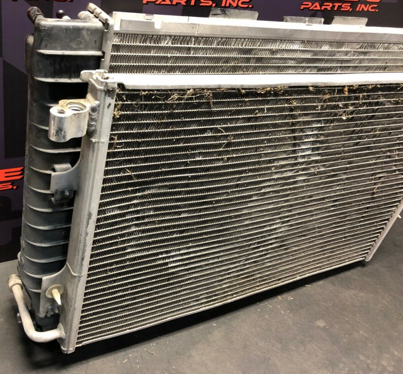 2001 CORVETTE C5 Z06 OEM RADIATOR COOLING FANS AC CONDENSER ASSY