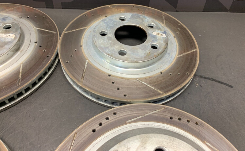 2000 PONTIAC FIREBIRD AFTERMARKET DRILLED SLOTTED FRONT REAR BRAKES BRAKE ROTORS