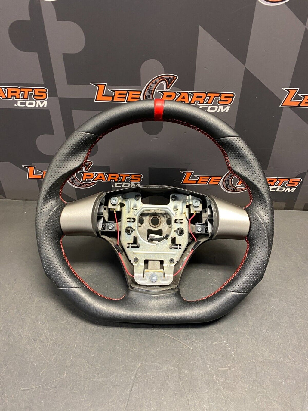 2005 CORVETTE C6 RESHAPED D SHAPE WITH GRIPS STEERING WHEEL RED STITCH USED