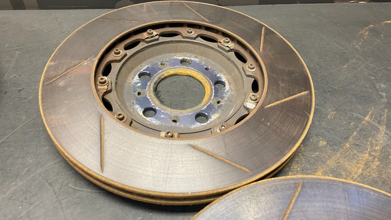 2019 TESLA MODEL 3 PERFORMANCE MOUNTAINPASS 2 PIECE BRAKE ROTORS FRONT REAR SET