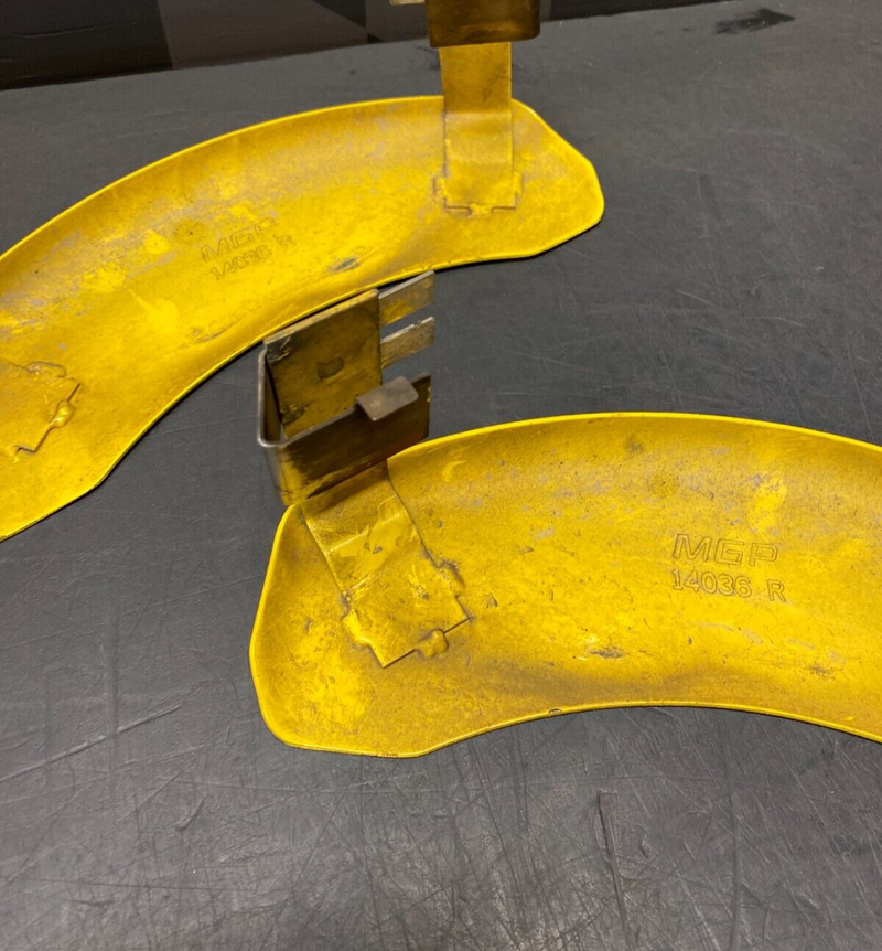 2014 CHEVROLET CAMARO SS MGP REAR BRAKE CALIPER COVERS YELLOW SS USED