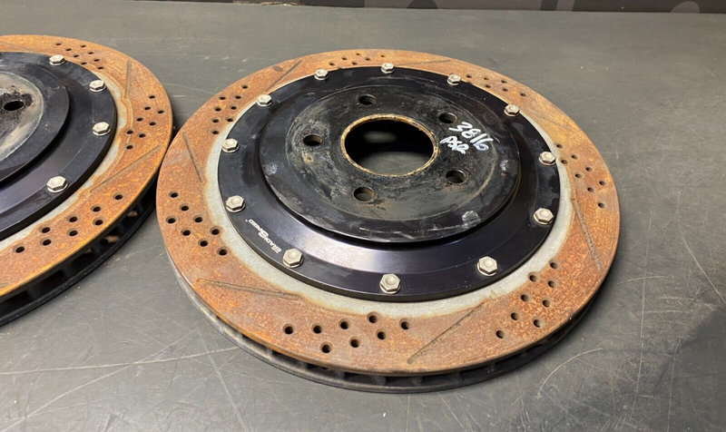 2003 CORVETTE C5Z06 OEM  ERADISPEED 2 PIECE BRAKE ROTORS SET FRONT REAR USED