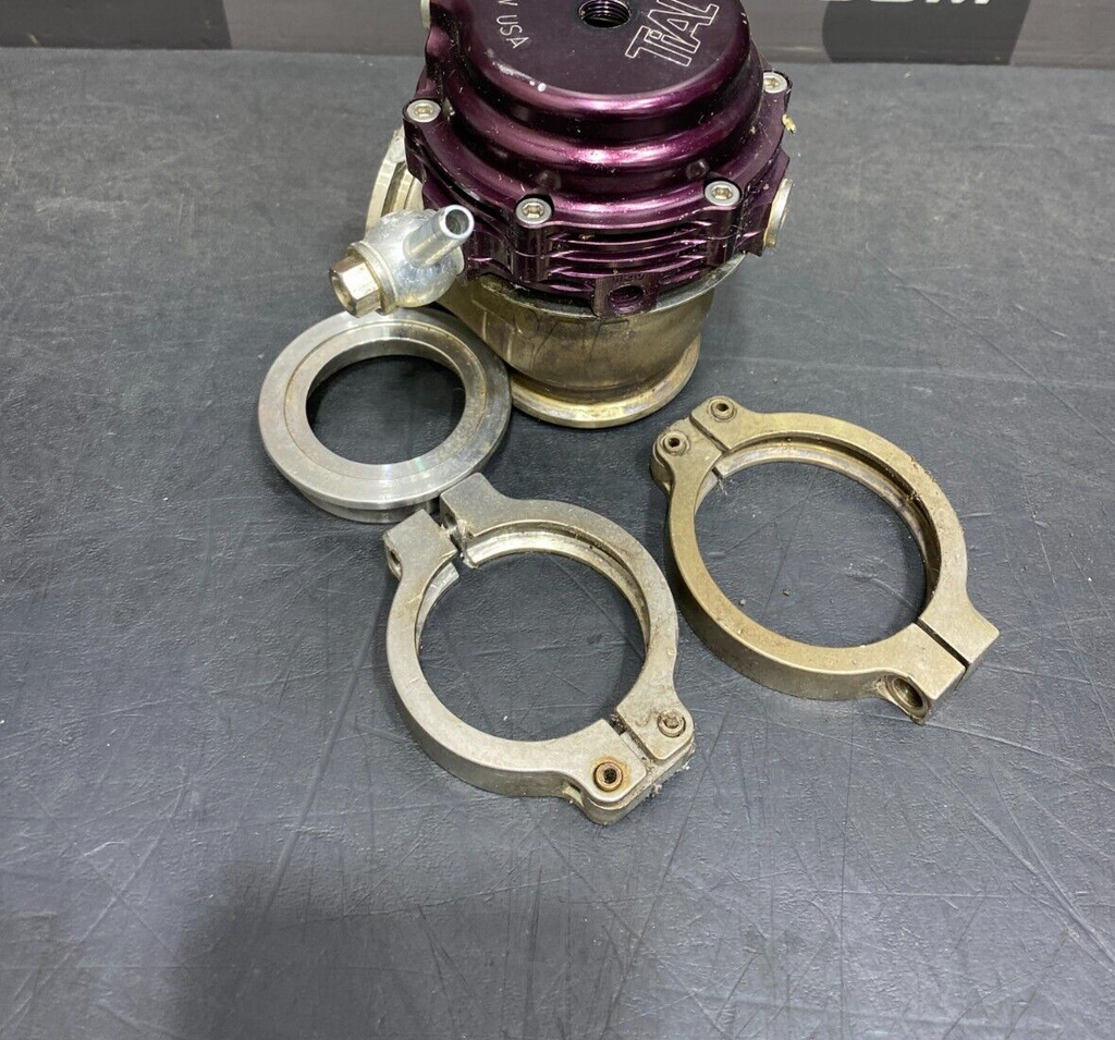 2008 EVOLUTION X EVO 10 TIAL 38MM MVS WASTEGATE PURPLE WITH CLAMPS AND INLET