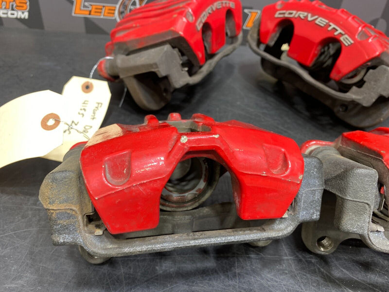 2001 CORVETTE C5 Z06 OEM BRAKE CALIPER SET FRONT REAR RED CALIPERS USED 41K MILE