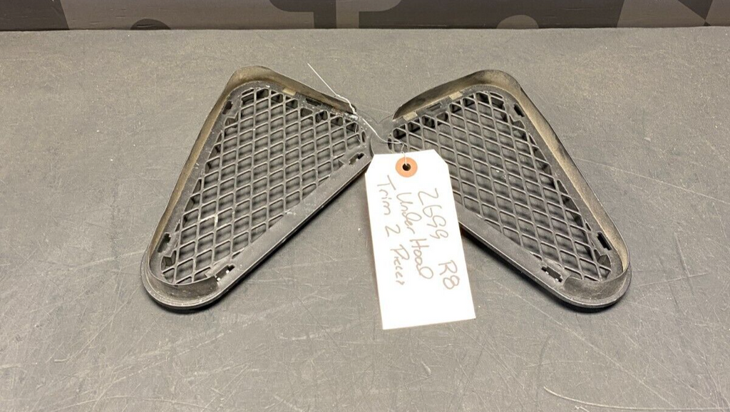 2014 AUDI R8 V10 OEM COUPE FRUNK MESH TRIM PIECES USED