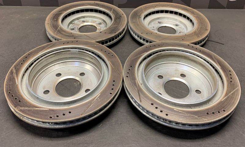 2000 PONTIAC FIREBIRD AFTERMARKET DRILLED SLOTTED FRONT REAR BRAKES BRAKE ROTORS