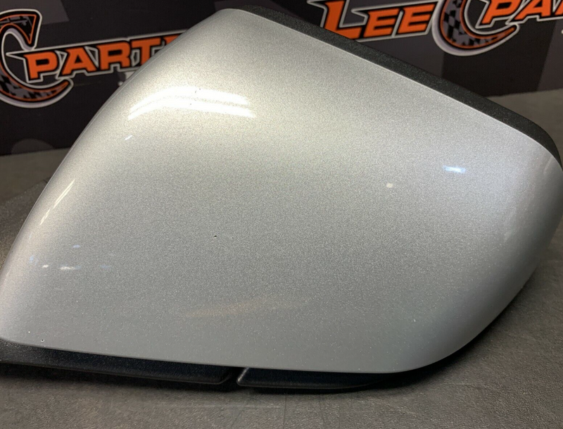 2016 FORD MUSTANG GT OEM LH DRIVER MIRROR TECH PACKAGE BLIND SPOT SILVER