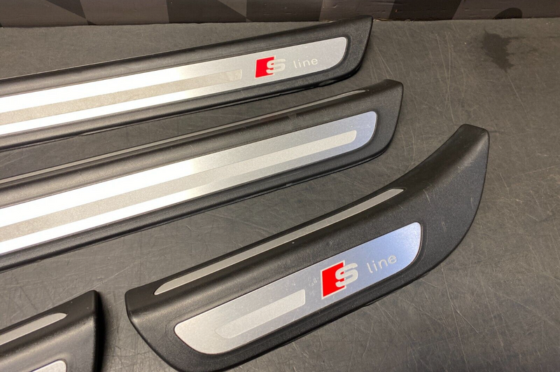 2012 Audi Q5 V6 S LINE OEM DOOR SILL SCUFF PANELS SET FRONT REAR USED