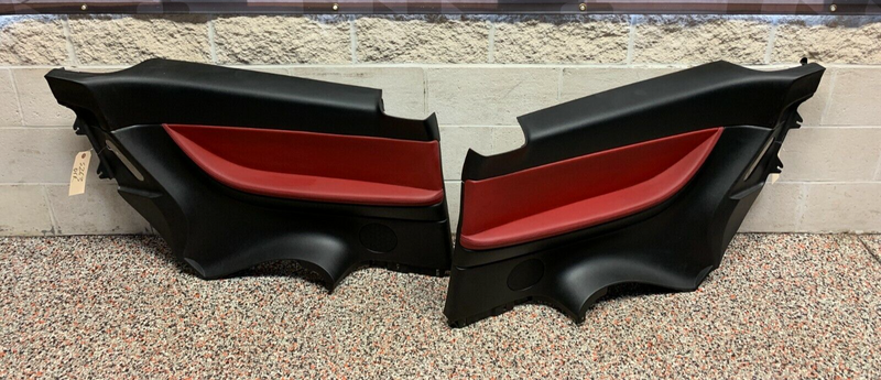 2004 PONTIAC GTO OEM RED REAR SPEAKER INTERIOR COVER SIDE TRIM PANELS