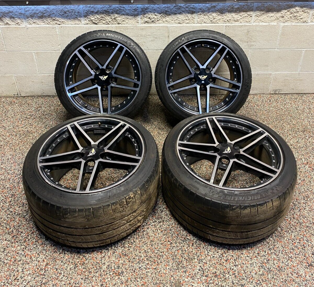 2004 Corvette C5 Z06 AFTERMARKET RIMS WHEELS SET OF 4 19x9.5/19x11 MICHELIN TIRE