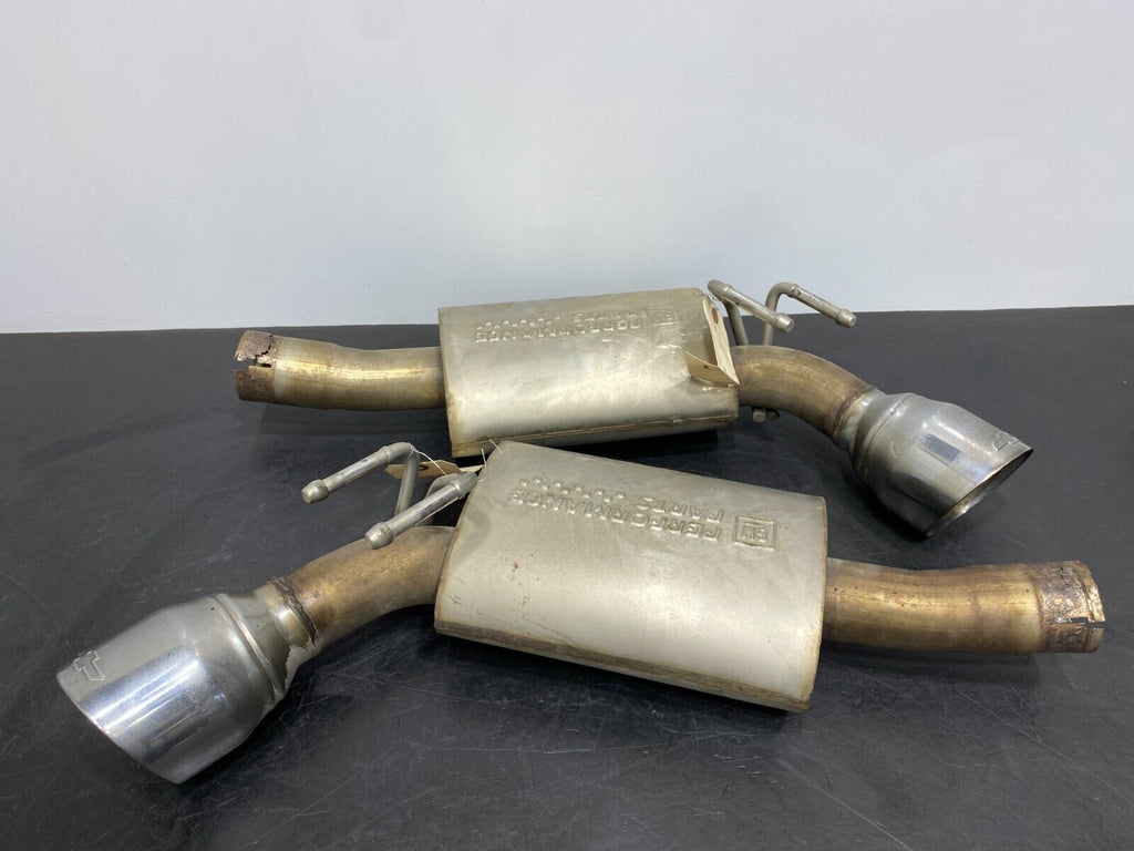 2010 CAMARO SS COUPE OEM GM PERFORMANCE AXLE BACK EXHAUST MUFFLER PAIR USED