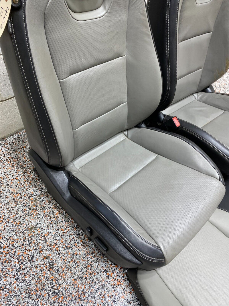 2012 CAMARO SS SEAT SET FRONT REAR GREY LEATHER SEATS SET NICE!! USED