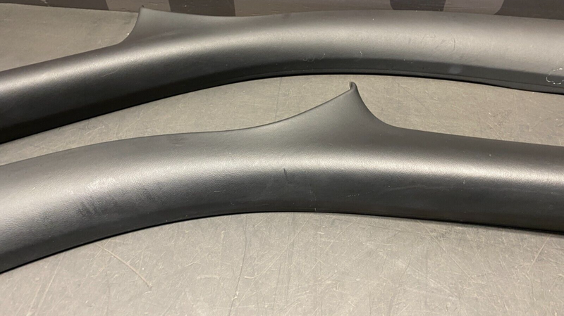 2007 PORSCHE 911 TURBO 997.1 OEM INTERIOR A PILLAR COVER PANELS LEATHER USED
