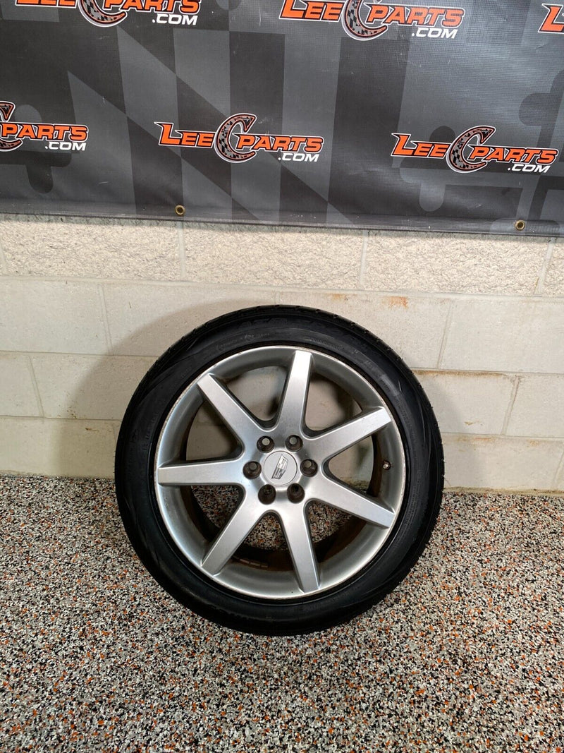 2004 CADILLAC CTS V CTS-V RIMS WHEEL SET FRONT REAR WITH TIRES 18x8.5J42 USED