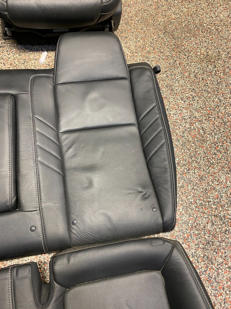 2016 DODGE CHALLENGER HELLCAT OEM FULL BLACK LEATHER FRONT REAR SEATS SET *READ*