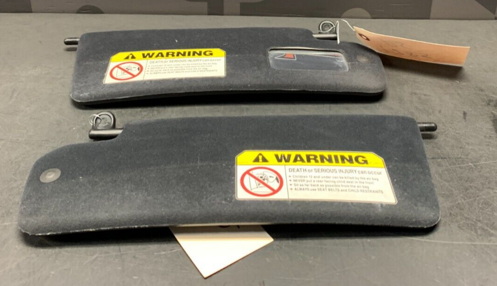 2001 HONDA S2000 AP1 OEM SUNVISORS PAIR DR PS 48k MILES USED