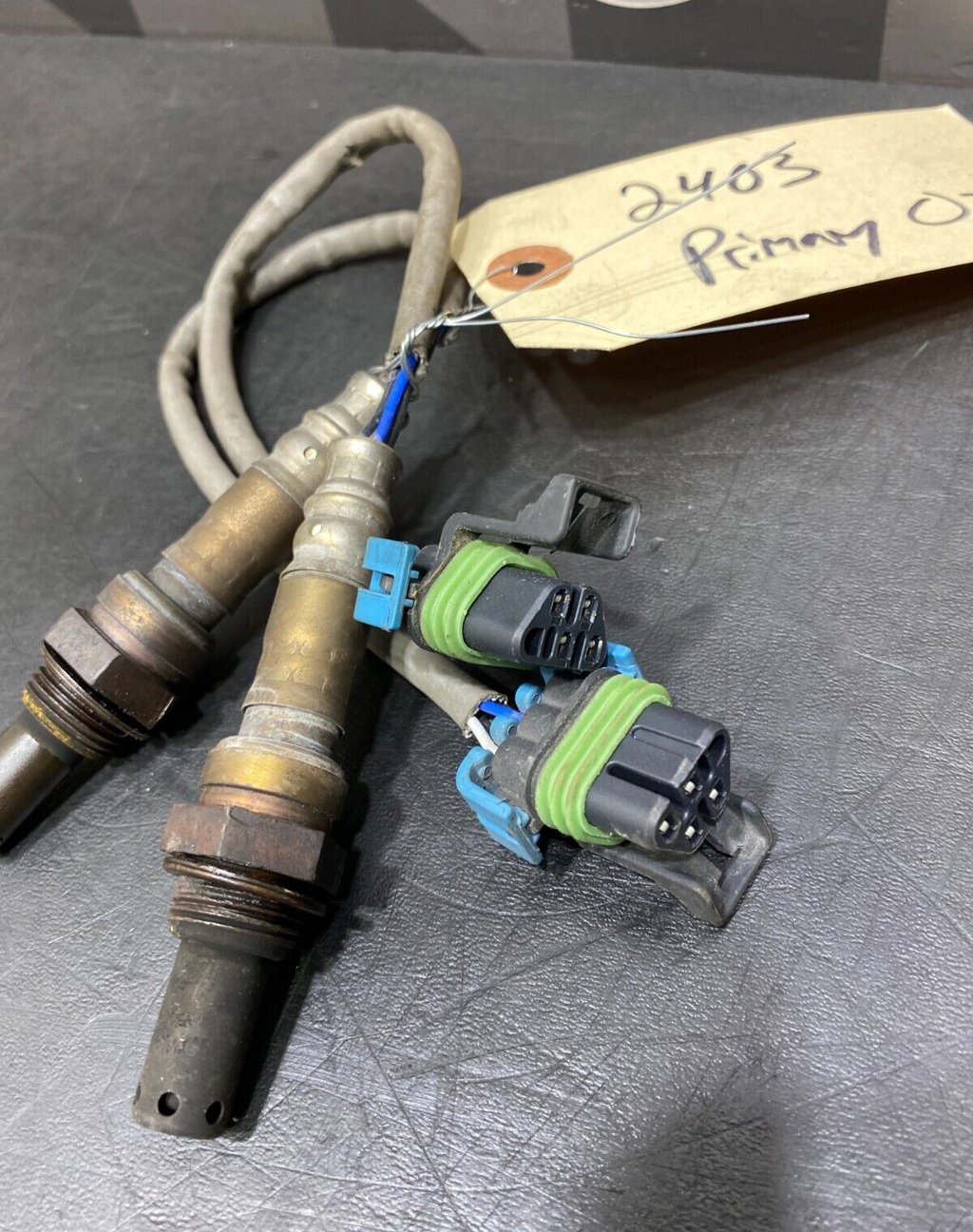 2014 CAMARO ZL1 OEM PRIMARY UPSTREAM OXYGEN SENSORS PAIR DR PS USED