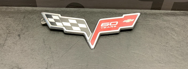 2013 CORVETTE C6 GRANDSPORT OEM 60TH ANNIVERSARY BADGE EMBLEM