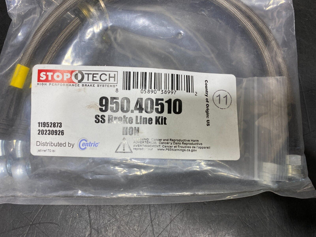 2007 HONDA S2000 STOPTECH REAR BRAIDED BRAKE LINES 950.40510 NEW**