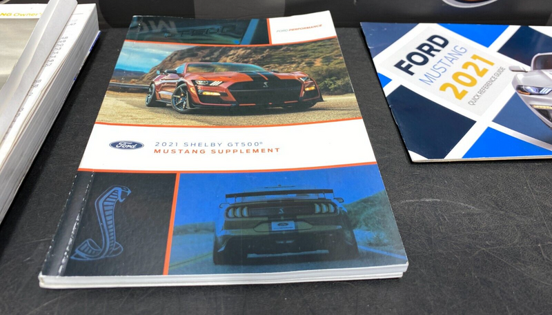 2021 MUSTANG SHELBY GT500 COUPE OEM OWNERS MANUAL BOOKLET SET USED