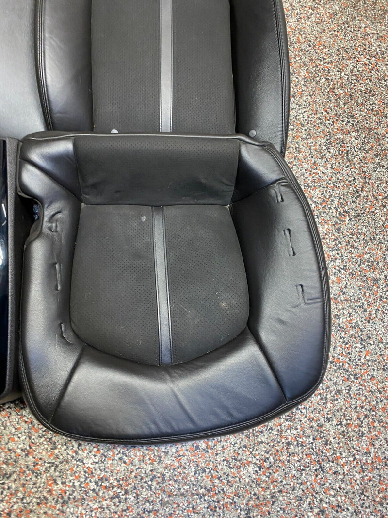 2011 CADILLAC CTS-V CTSV COUPE OEM BLACK LEATHER SEATS FRONT REAR PAIR USED