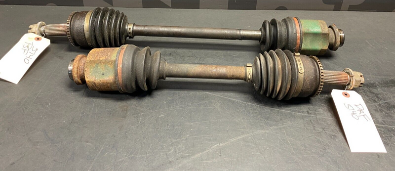 2006 MITSUBISHI LANCER EVO9 FRONT AXLES PAIR DR PS USED OEM