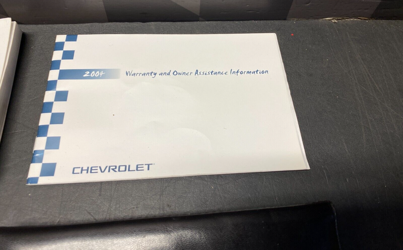 2004 MONTE CARLO SS SUPERCHARGED OWNERS MANUAL SET USED