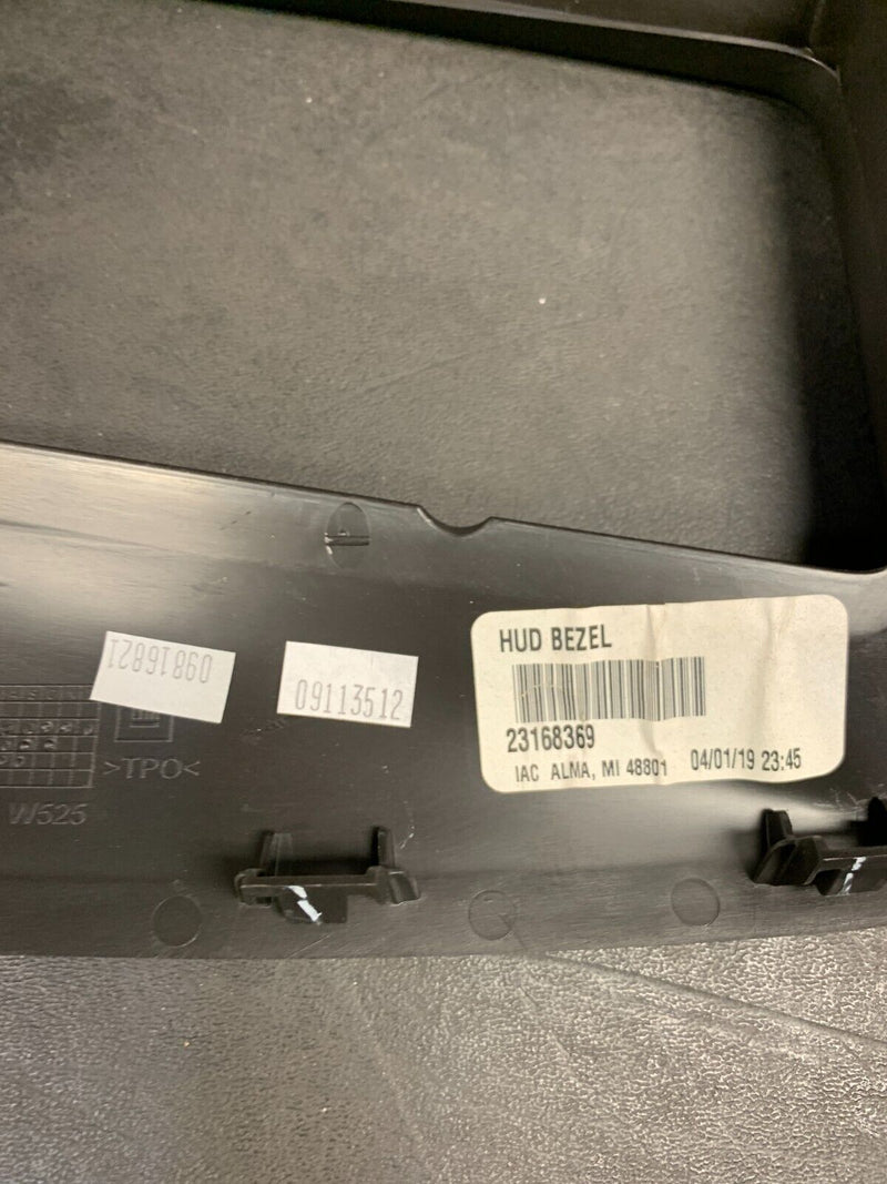 2019 CAMARO ZL1 1LE OEM HUD HEADS UP DISPLAY PROJECTOR BEZEL TRIM