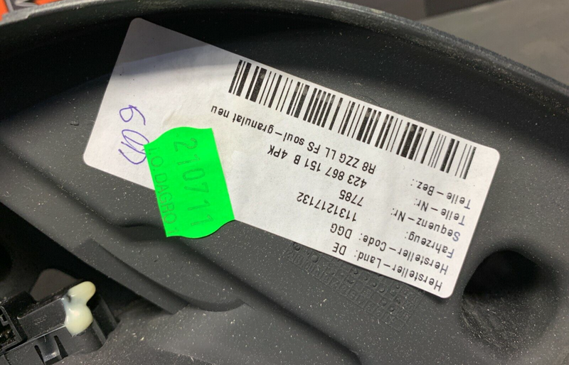 2012 AUDI R8 V10 GT OEM DRIVER DOOR PANEL BRACKET MOUNT