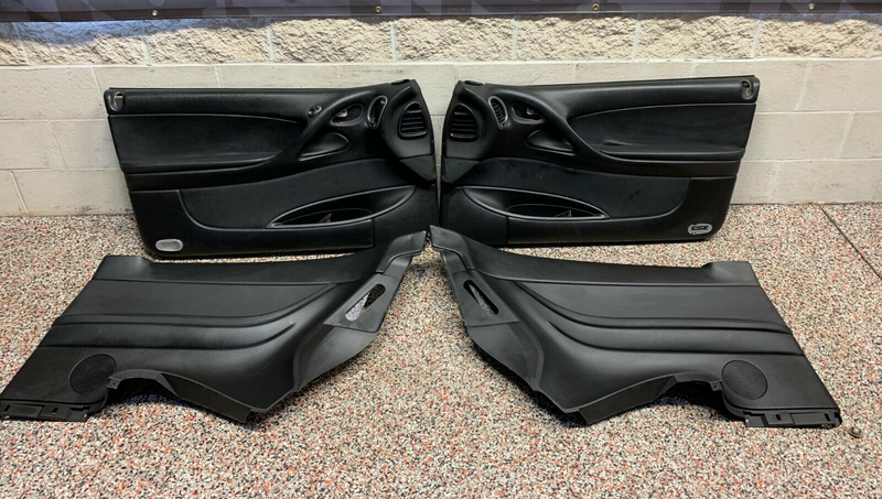 2004 PONTIAC GTO OEM FRONT REAR BLACK DOOR PANELS SPEAKER PANELS