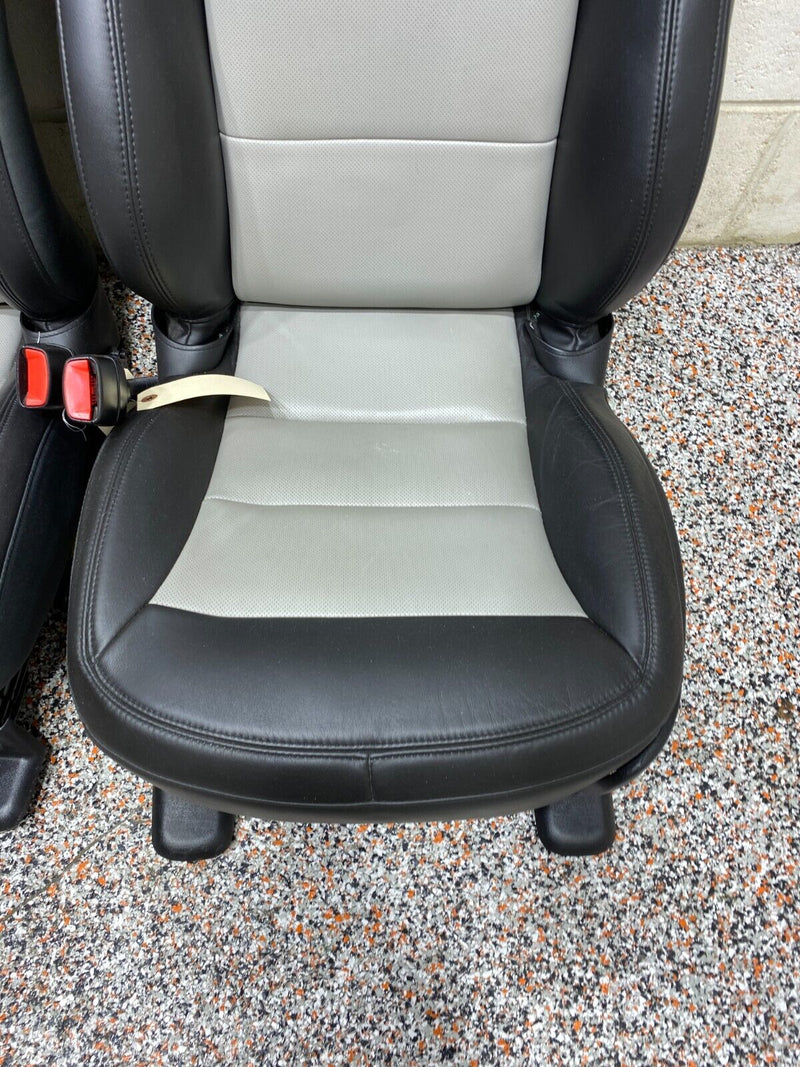 2012 CORVETTE C6 GRANDSPORT OEM BLACK LEATHER FRONT SEATS