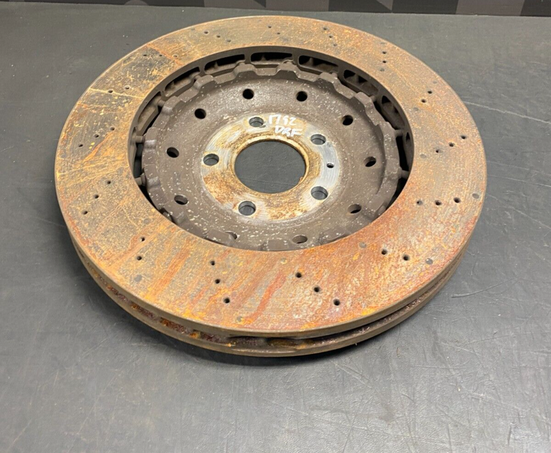 2012 AUDI R8 V10 OEM COUPE OEM DRVIER FRONT STEEL BRAKE ROTOR **VERY NEW**