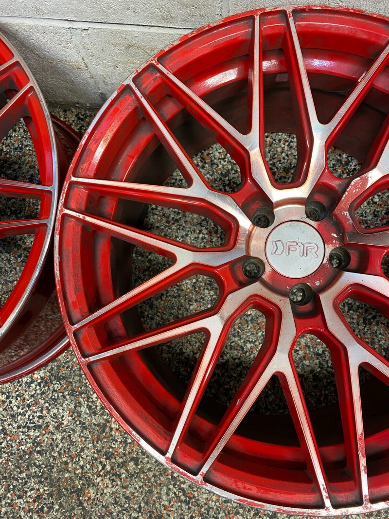 2010 CAMARO SS F1R WHEELS F103 CANDY RED 18x9.5  SET OF 4 USED