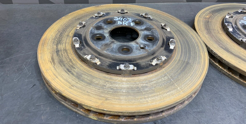 2014 CAMARO ZL1 OEM 2 PIECE FRONT BRAKE ROTORS PAIR DRIVER PASSENGER USED