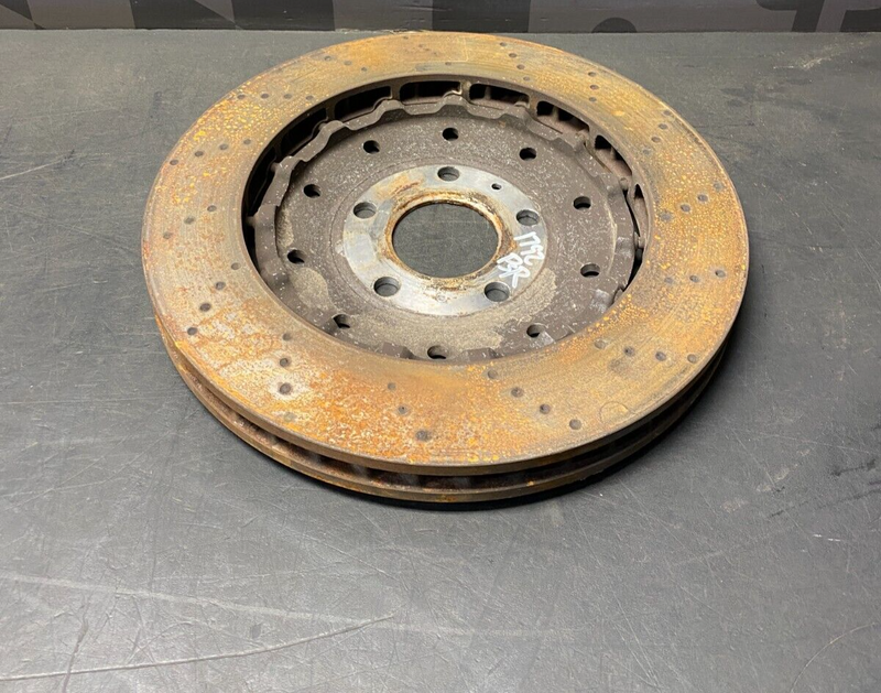 2012 AUDI R8 V10 OEM COUPE OEM PASSENGER REAR STEEL BRAKE ROTOR **VERY NEW**