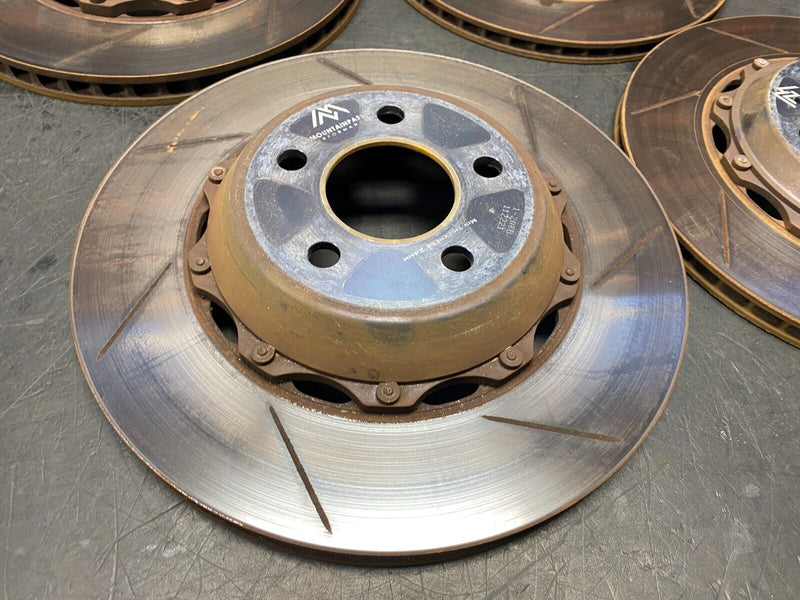 2019 TESLA MODEL 3 PERFORMANCE MOUNTAINPASS 2 PIECE BRAKE ROTORS FRONT REAR SET