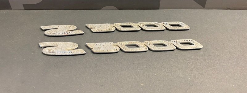 2002 HONDA S2000 AP1 OEM FENDER BADGE EMBLEMS PAIR USED