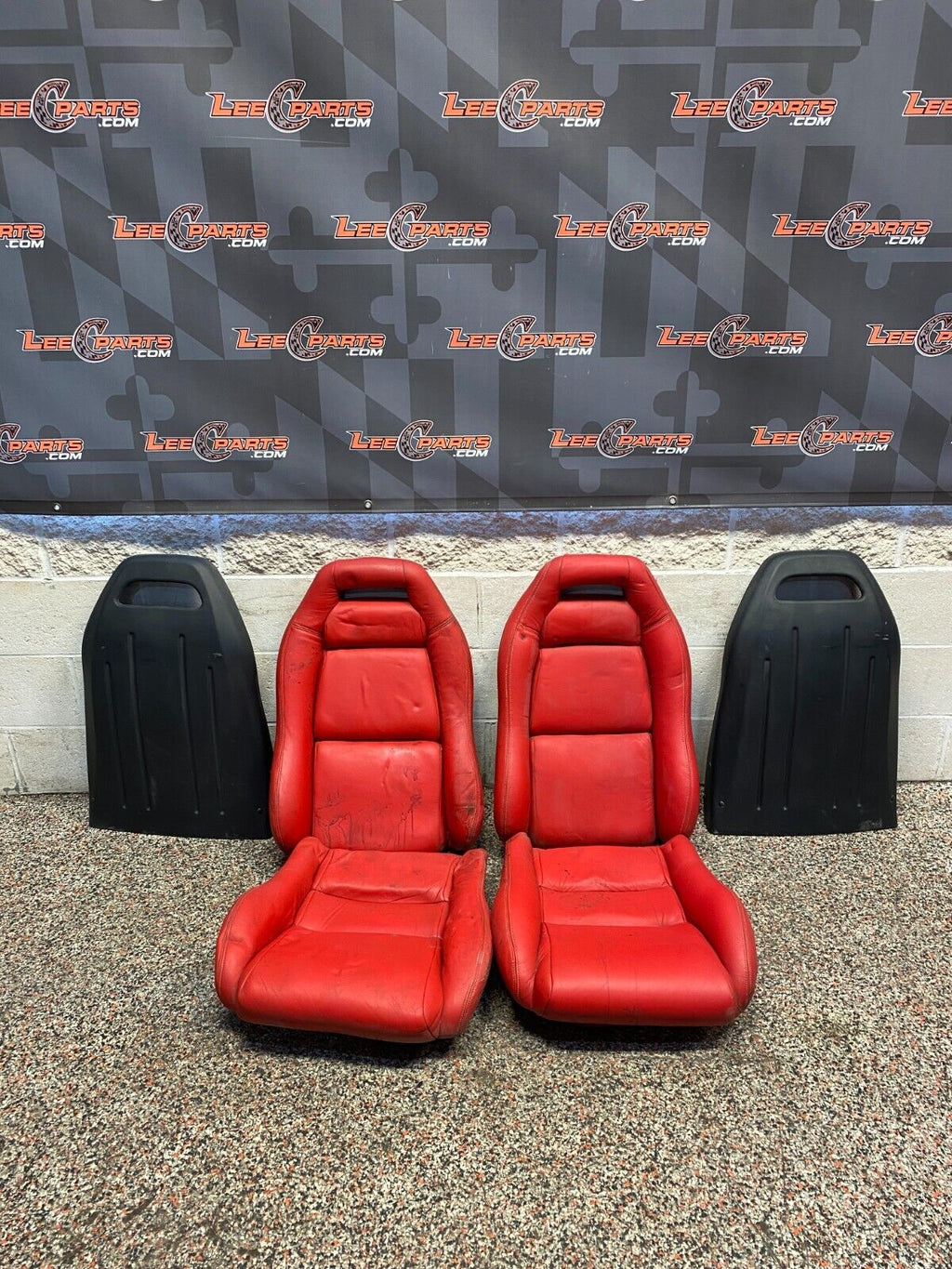1996 DODGE VIPER RT/10 OEM SEAT FOAM WITH COVERS RED RECOVERED USED **READ**