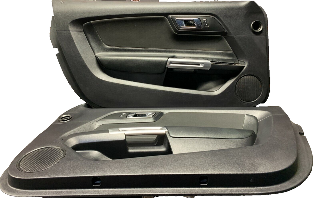 2015 FORD MUSTANG GT OEM DRIVER PASSENGER BLACK DOOR PANELS