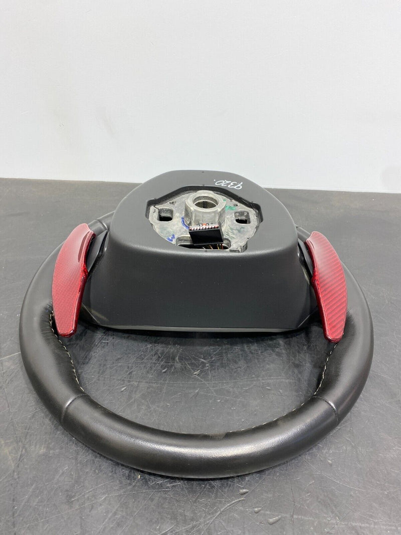 2015 CORVETTE C7 Z06 OEM LEATHER D SHAPED STEERING WHEEL AUTOMATIC PADDLES USED