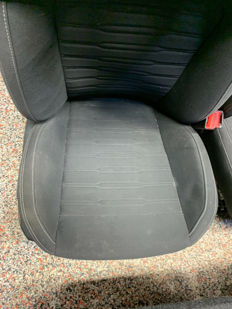 2017 FORD MUSTANG GT COUPE OEM BLACK CLOTH FRONT REAR SEATS -BLOWN BAG-