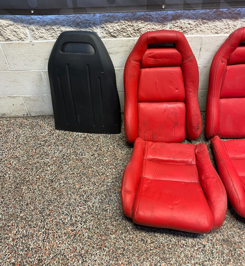 1996 DODGE VIPER RT/10 OEM SEAT FOAM WITH COVERS RED RECOVERED USED **READ**