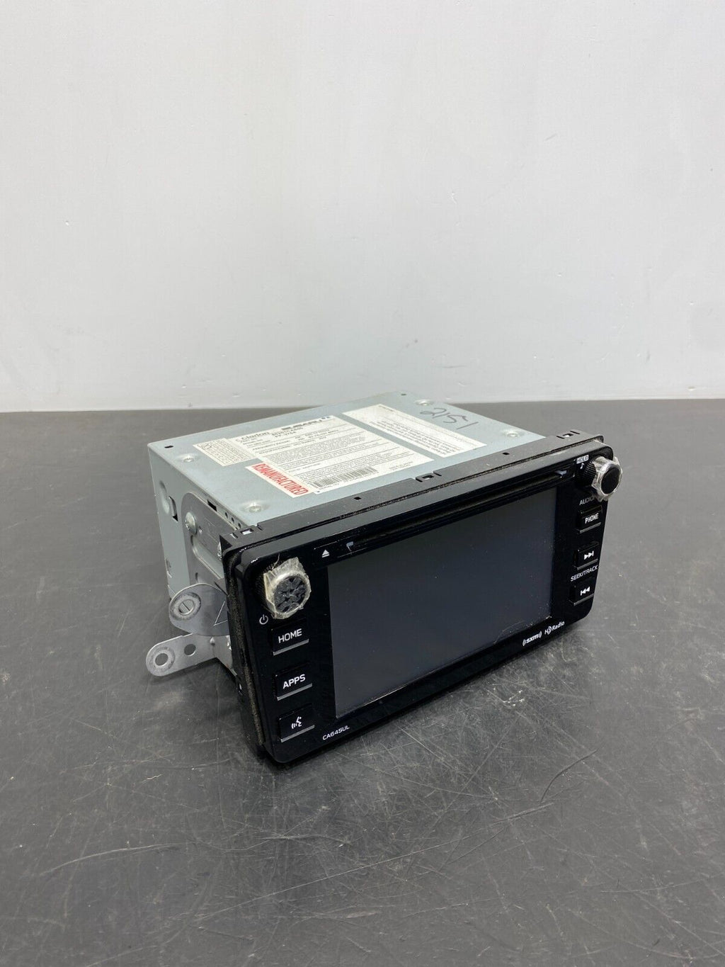 2017 SUBARU BRZ OEM RADIO HEAD UNIT SCREEN PIANO BLACK 86201ca640 USED