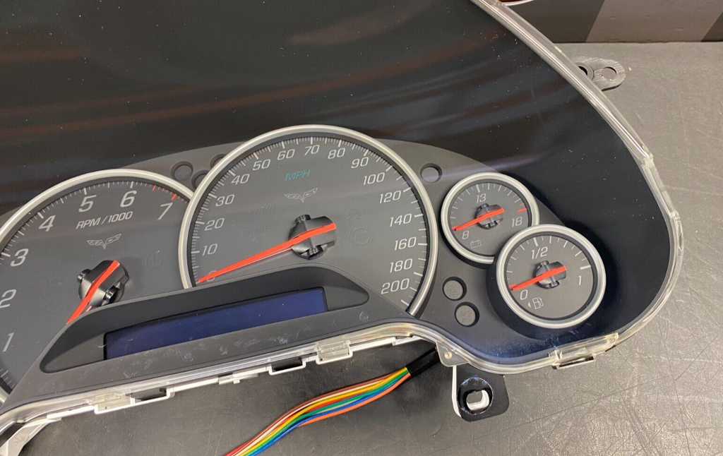 2008 CORVETTE C6 OEM GAUGE CLUSTER INSTRUMENT CLUSTER PANEL USED