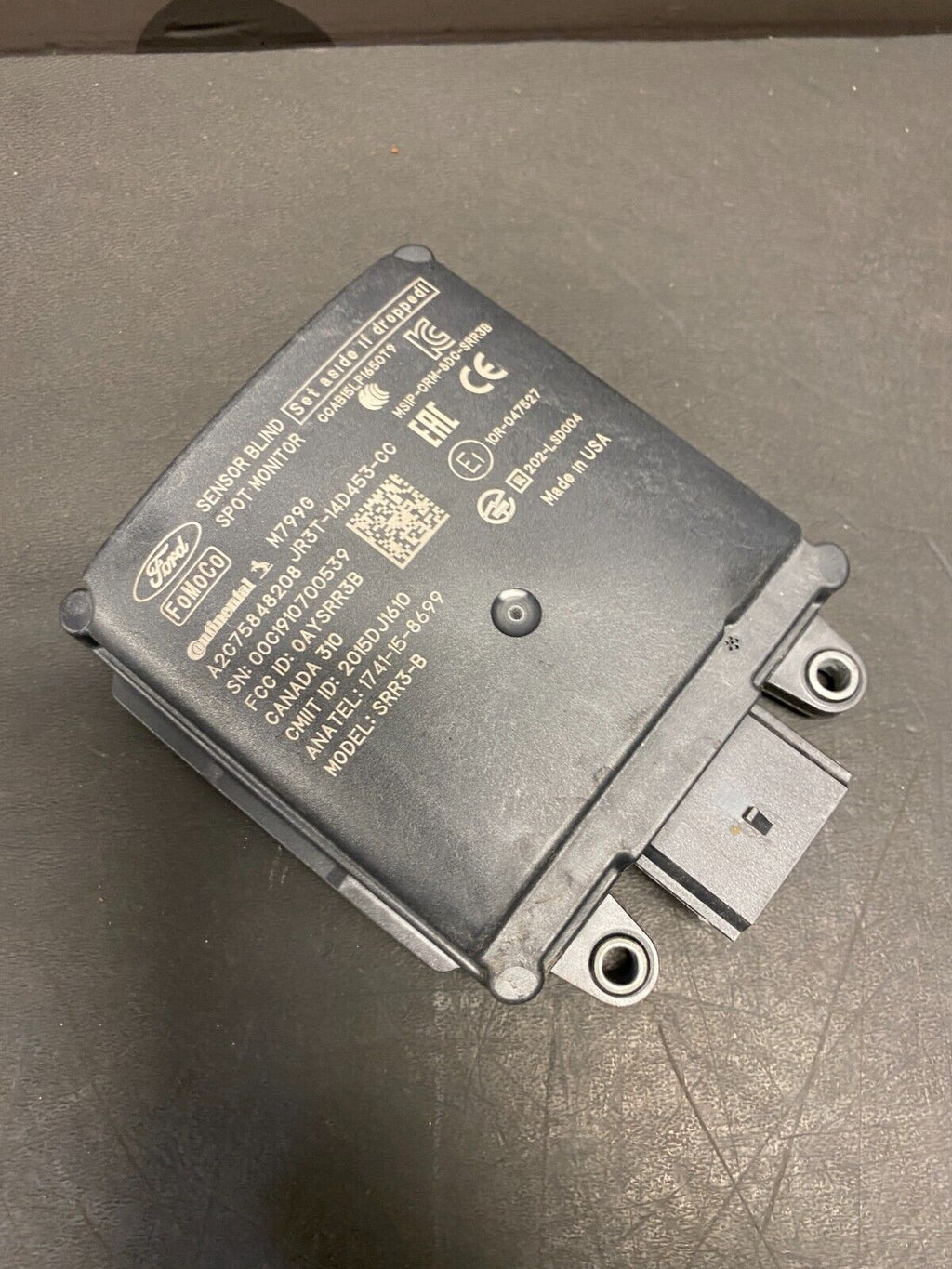 2019 FORD MUSTANG GT OEM PASSENGER BLINDSPOT MODULE JR3T-14D453-CC  USED