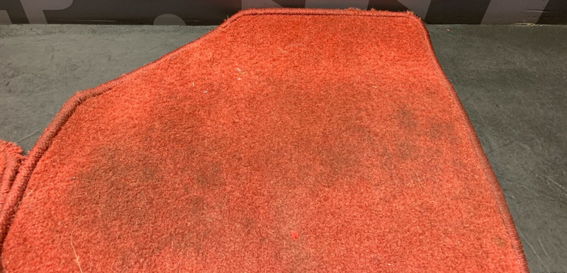 2002 HONDA S2000 AP1 OEM RED FLOOR MATS -ROUGH SHAPE-